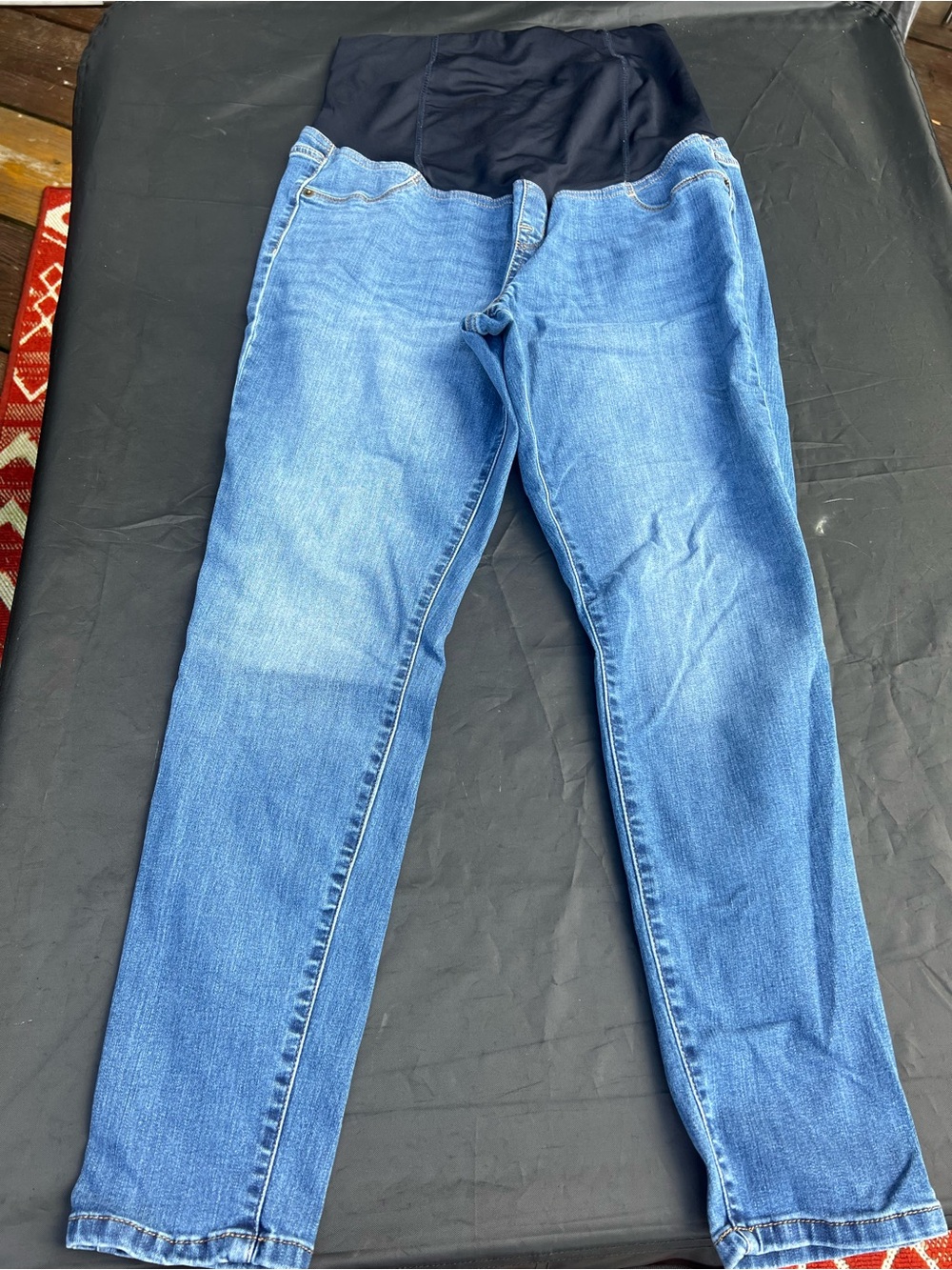 Isabel Maternity by Ingrid & Isabel Light Blue Denim Jeans with Waistband